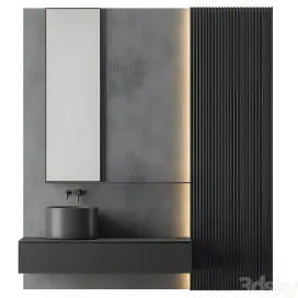 Modern gray bathroom